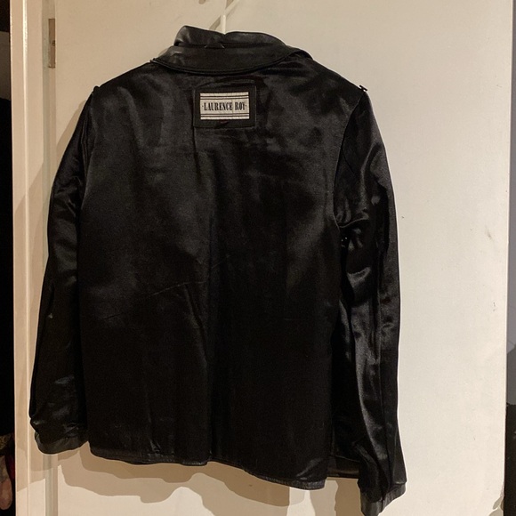 VINTAGE UNISEX Black Butter Soft Subtle Heavy Leather Jacket (Button Up) Men’s M - Picture 10 of 11